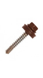 Саморезы кров.5,5х19, сверло RAL 8017 шоколадно-коричнев