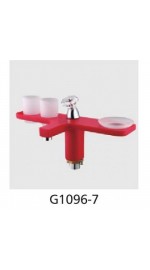 G-1096-7 Gappo тюльпан 35 мм красный на гайке мыльн+2ст