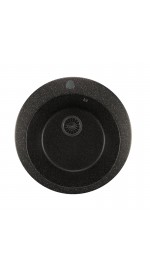 Мойка ML-GM13 круглая, черная (308) 495мм