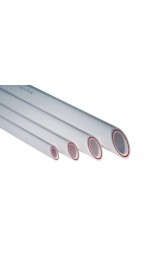 Труба PN25 50х8,3 арм. алюм. Valfex 24/4 белый