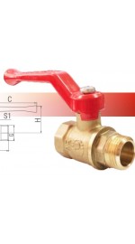 Кран шар. 1/2" ргш OPTIMA  11Б27фт1м (96/24)