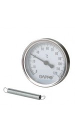 Термометр биметалл накл. с пружиной GAPPO G1475 (5/100)