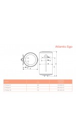 Элект.водонагреватель ATLANTIC EGO 80 (851332)