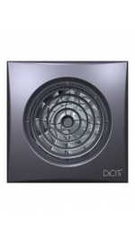 Вентилятор накл. AURA 4C D100 обр.клап Dark gray metal