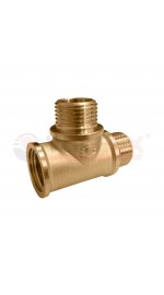 Тройник 20г-15ш-20ш латунь VALFEX (10/50)