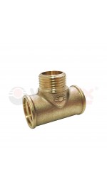 Тройник 20г-15ш-20г латунь VALFEX (5/80)