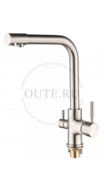 Елочка T653BL OUTE 35мм бок.ручка с фильтром гайка сатин