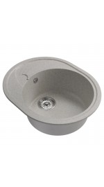 Мойка ML-GM17 овал с крылом,антрацит(343) 580*470*180NEW