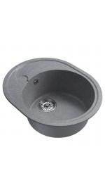 Мойка ML-GM17 овал с крылом,графит (342) 580*470*180 NEW