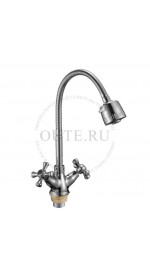 Елочка T8713B-8 OUTE 1/2 м/к гибк.нос гайка хром (1/10)