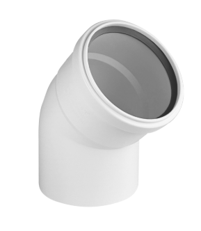 Отвод PRIME 15° 110 мм для вн. малошумной канализ. (60) VALFEX