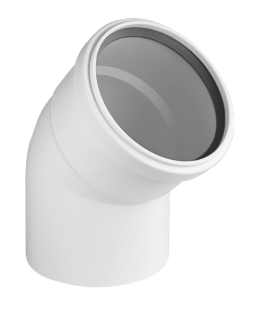 Отвод PRIME 67° 110 мм для вн. малошумной канализ. (45) VALFEX