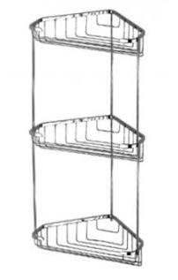Полка угловая 3-ярусная OUTE TL22 (1/20)