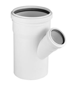 Тройник PRIME 45° 110/110 для вн. малошумной канализ. (18) VALFEX