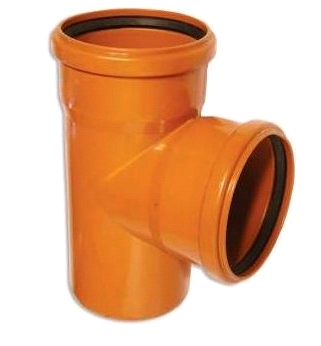 Тройник ПП Ø250-Ø200-Ø250 уг.90° РЫЖИЙ