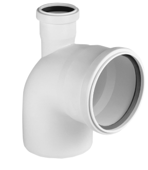 Отвод PRIME универсальный 110/50х87° фронт-вверх для вн. малошумной канализ. (30) VALFEX
