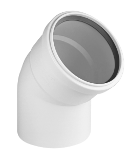 Отвод PRIME 45° 110 мм для вн. малошумной канализ. (50) VALFEX