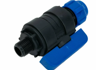 Кран шаровый ПНД VALFEX нар.резьба 20*3/4 (12/48)