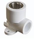 Угольник с крепл. 25*1/2 вн.р Valfex белый (15/60)