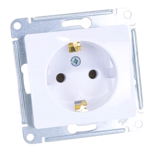 Механизм розетки Schneider Electric 1-м GLOSSA с заземл.