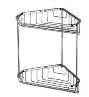 Полка угловая 2-ярусная OUTE TL21 (1/20)