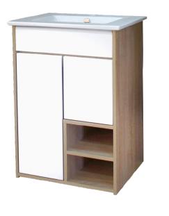 Тумба д/ван. Квадро 60 дуб сонома(чаша Quadro60 F01)