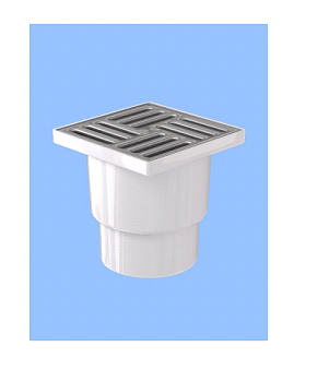 Трап ПП 110 верт.спуск.реш.150*150 н/ж Ани пласт ТА1212 (1/8)