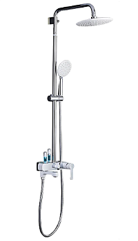 G2402-8 Gappo смес.д/кабины "зонт" белый/хром СНЯЛИ