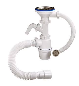 Сифон 3 1/2"х40 отвод, перелив, 40-40/50 ОРИО А-5011 (1/22)