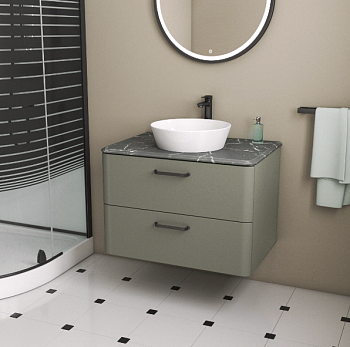 Тумба TIBR 80 со столешницей олива