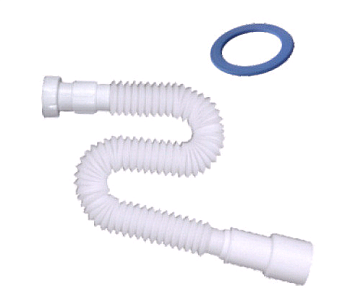 1315- Гибкая труба с гайкой 1 1/2" 740мм, выход 40*50мм