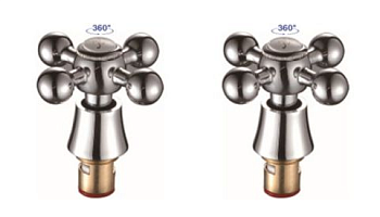 кран-букса F0019  м/к 1/2 8*20 180* блистер 2шт.(1/10)