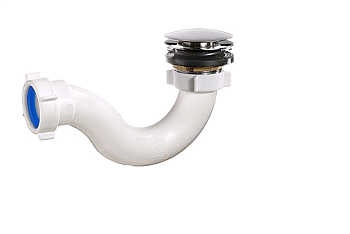 Сифон д/душ.поддона 1 1/2"х40 S-тип, клик-клак, А-2058