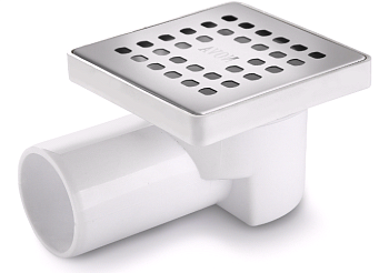 5056 Трап сантехнический нерж. 10*10, боковой, 50 (1/60)