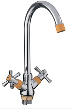 R49118-9 Frud елочка 1/2 м/к на гайке хр,желтый БЕЗ ПОДВОДКИ