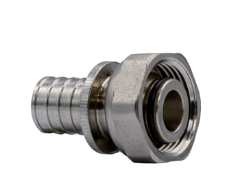 Муфта аксиальная с накидной гайкой 16 (2,2) х 3/4''(евроконус) с внутренней резьбой VRT