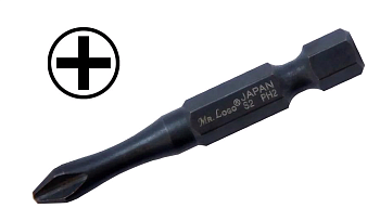 БИТЫ МАГНИТНЫЕ РН-2_50мм L черный 1624-22-50