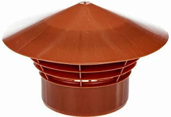 Зонт вентиляционный ПП Ø160 (дефлектор) РЫЖИЙ