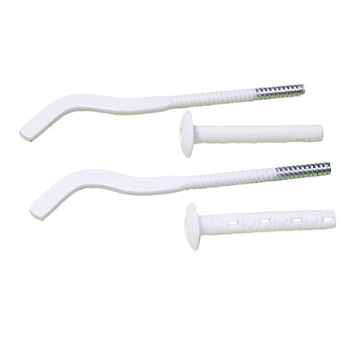 Кронштейн д/радиат. чугунного анкерный 9*220мм БЕЛЫЙ