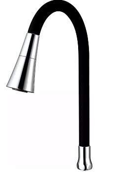 гусак силикон.гибкий для комб.смесителя Frap W14 черный