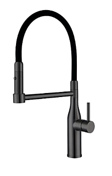 G4398-51 Gappo елочка с гибким изливом черный