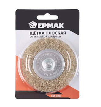 Щетка мет. шпилька 100мм плос. 656-008