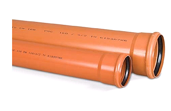 Труба НПВХ SN4 160*4,0*2000 рыжая