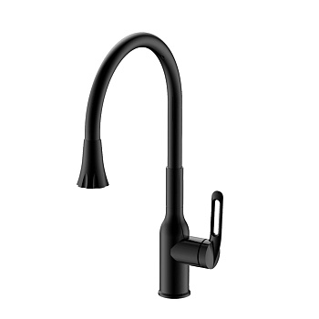 Елочка VF.73825-7 VALFEX Sagittarius Steel Black 35мм гибк.излив, черный (1/10)