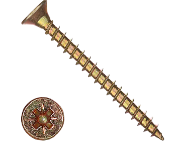Шурупы 4,5х80 пот., желт