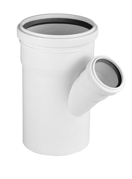 Тройник PRIME 87° 110/110 для вн. малошумной канализ. (24) VALFEX