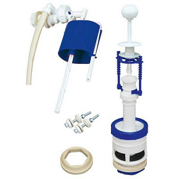 Арм. д/бачка РБМ универс. белый шток бок.подводка АС-5.1