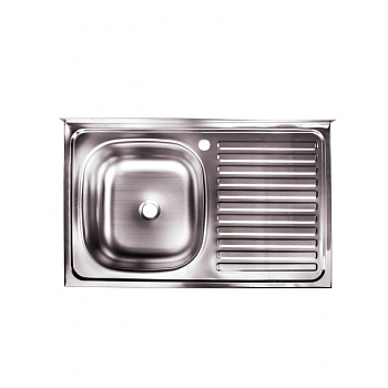 Мойка 80х50 (0, 4) лев вып 1 1/2 Эконом (глуб. 13см)