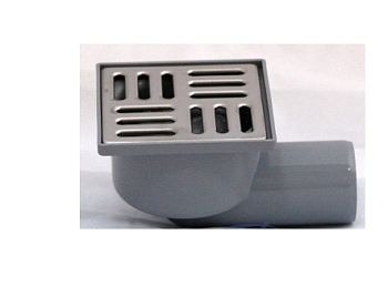 Трап ПП 50 гориз.спуск решет.100*100н/ж Ани пластТА 5102 (1/12)