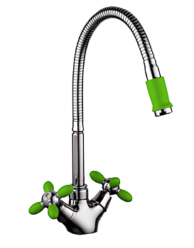 R43127-6 Frud елочка 1/2 м/к на гайке гиб.нос зеленый БЕЗ ПОДВОДКИ